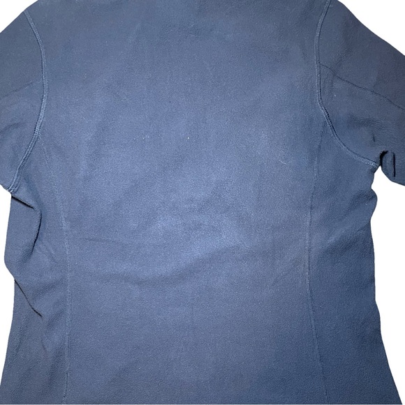 Patagonia Sweater Women Size Medium Navy Micro D Fleece 1/4 Quarter Zip Pullover - Picture 4 of 6